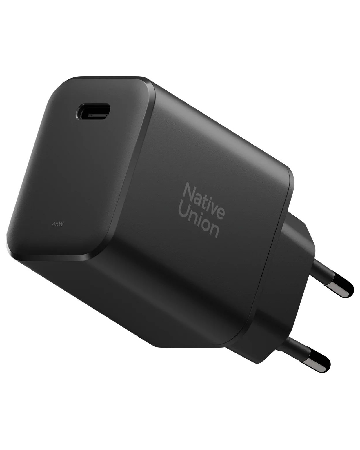 Сетевое зарядное устройство Native Union Fast GaN Charger PD 45W USB-C Port Black (FAST-PD45-BLK-EU)